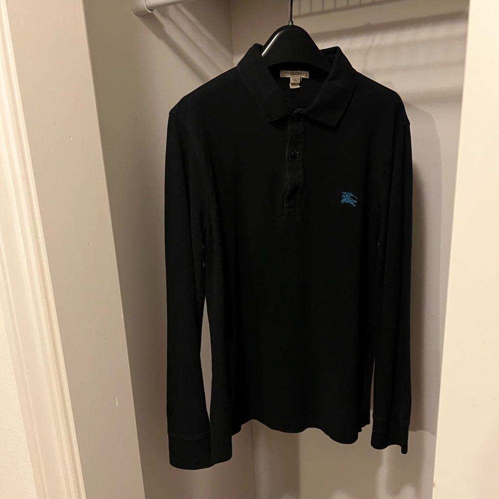 Burberry MENS long sleeve polo size medium